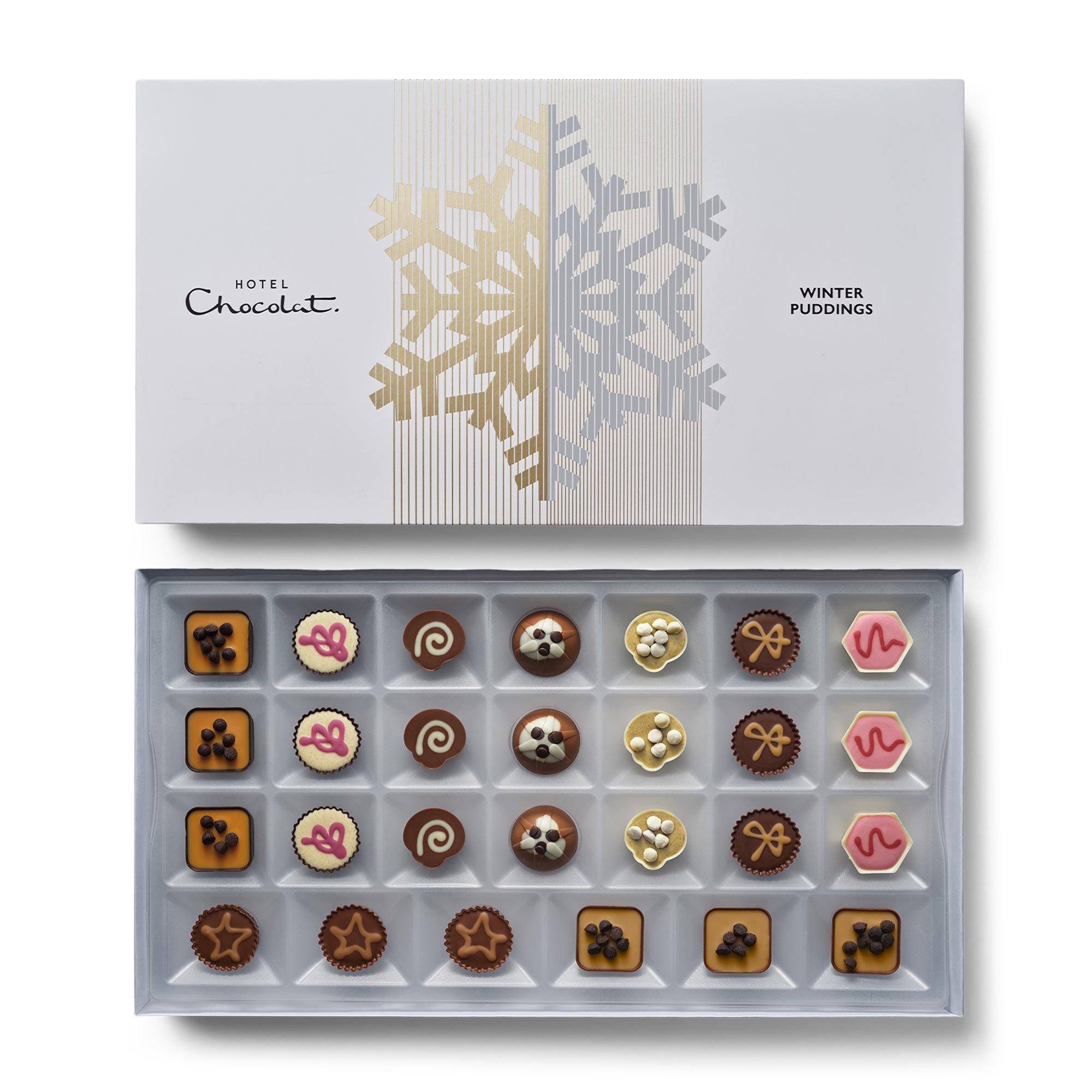 Christmas Winter Puddings Chocolate Box 27-Piece