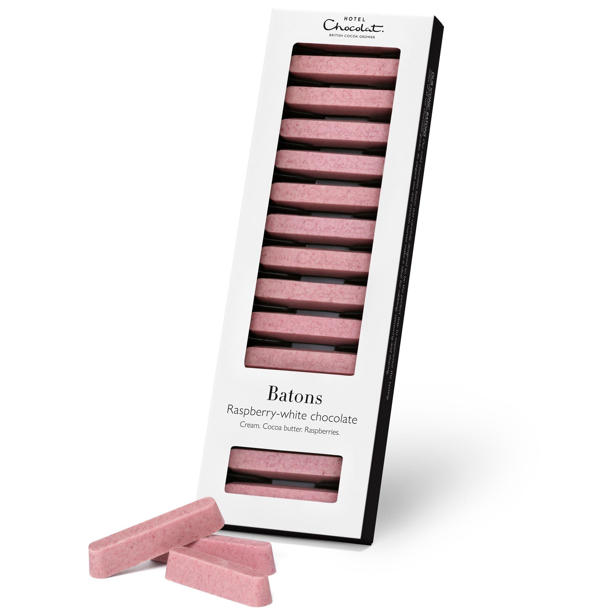 Raspberry-White Chocolate Batons
