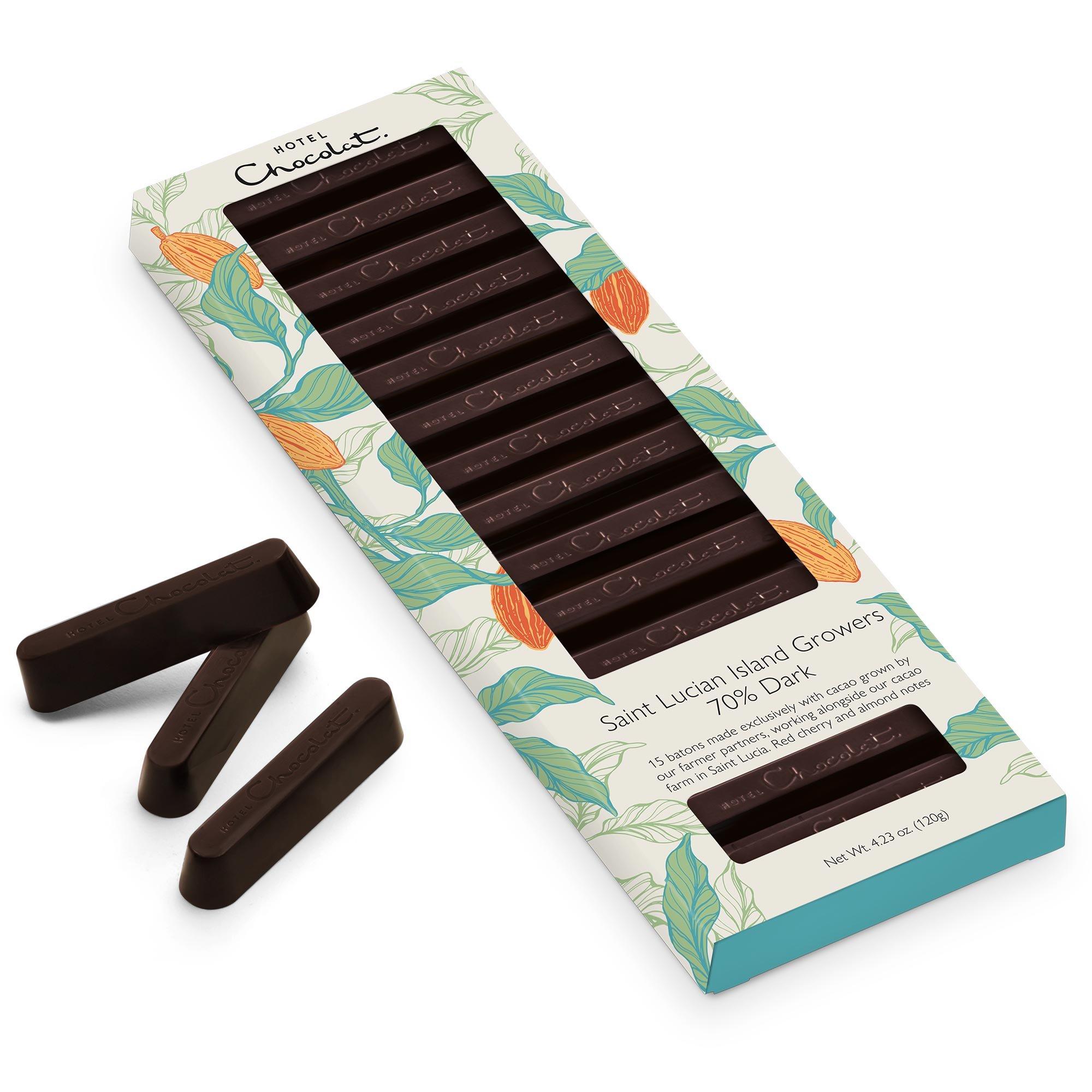 Saint Lucian Island Growers 70% Dark Chocolate Batons