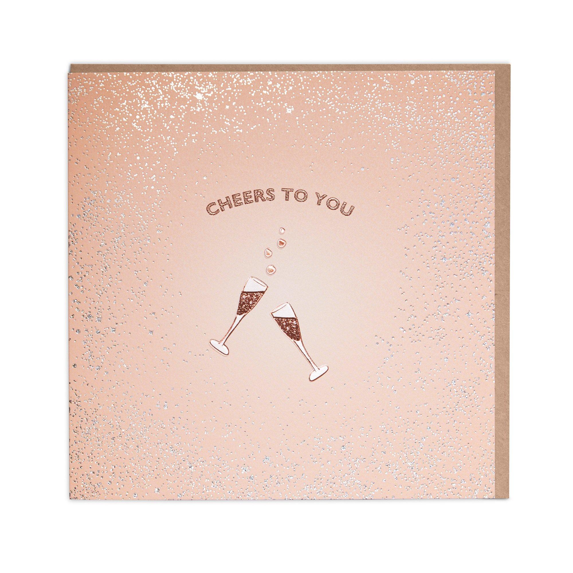 Cheers To You Blank Greetings Card