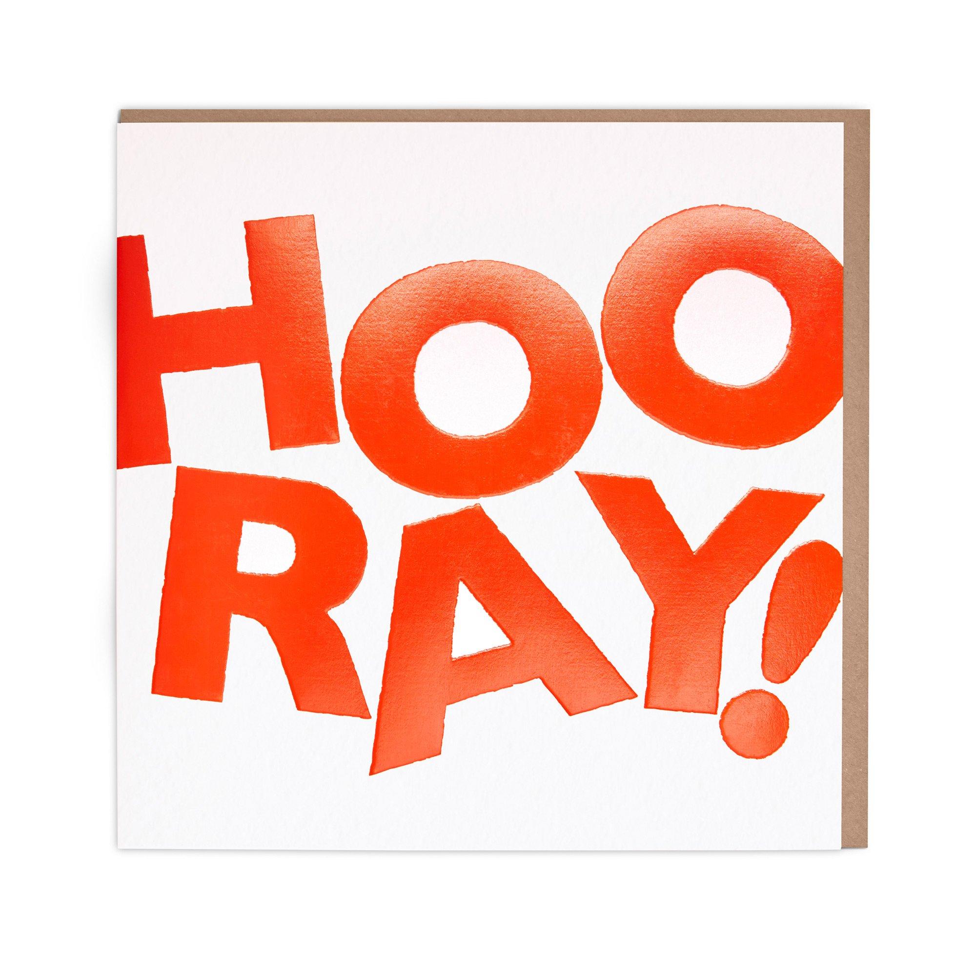 Hooray Blank Greetings Card