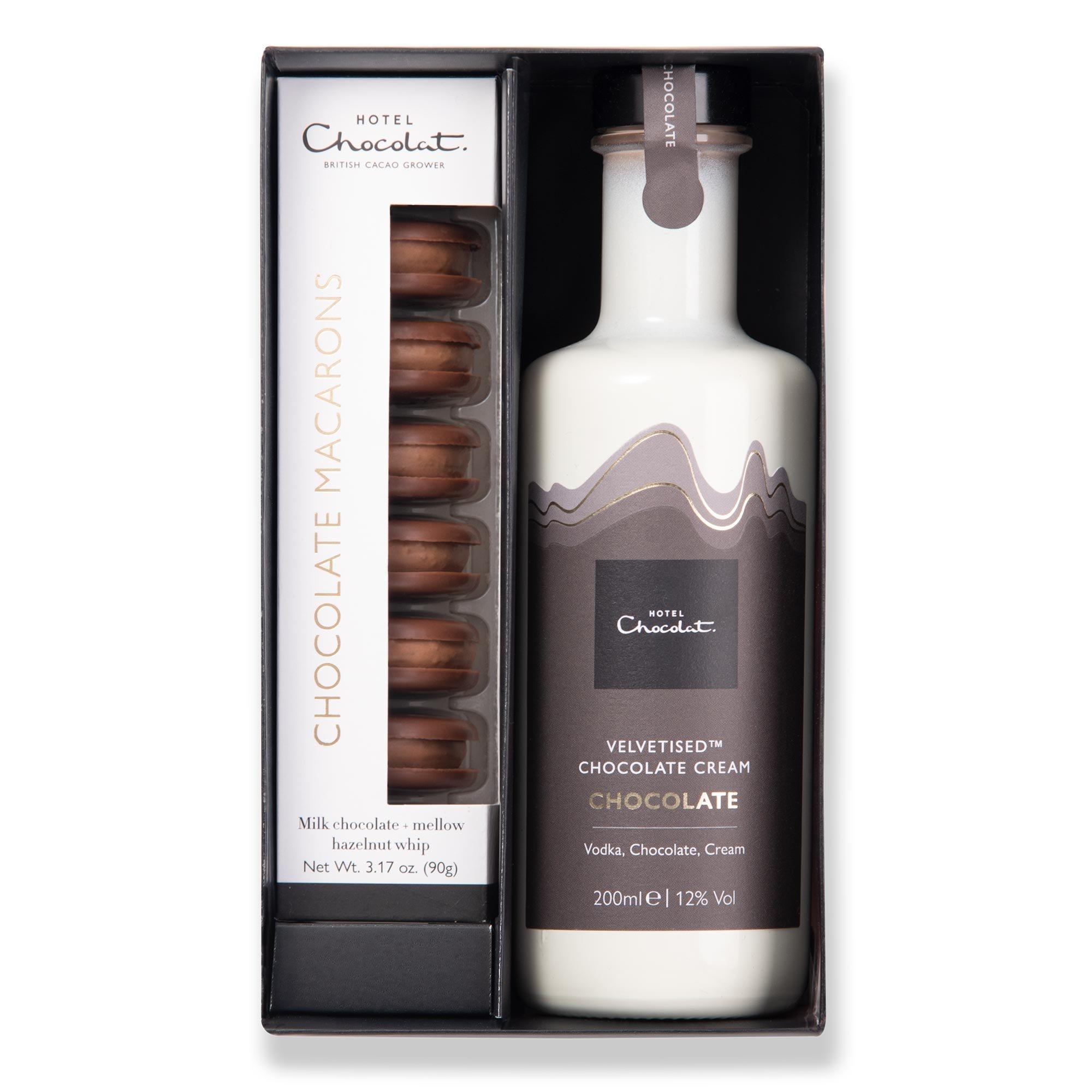 Tipples & Treats: Chocolate Velvetised Cream & Macarons Collection