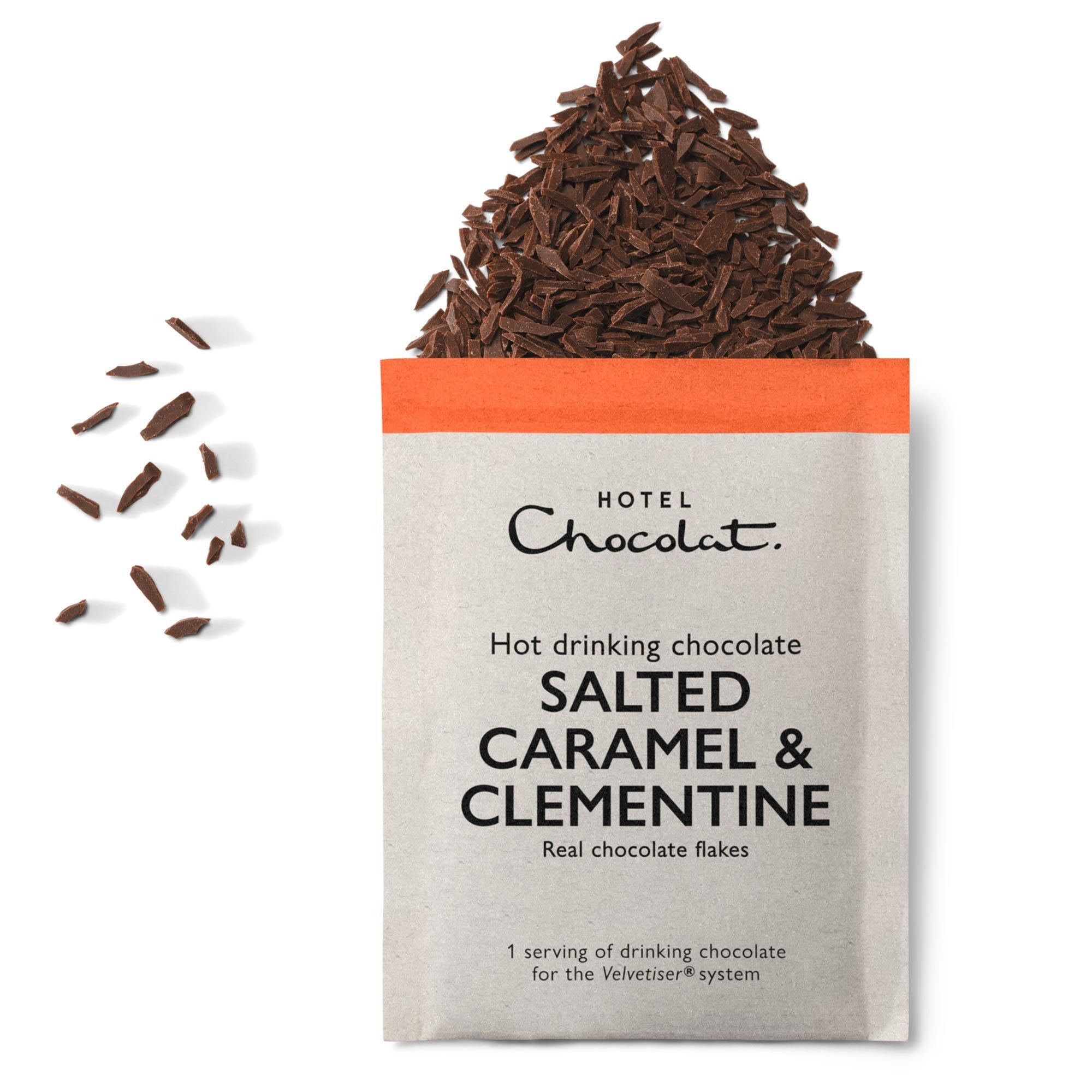 Salted Caramel & Clementine Hot Chocolate Sachets