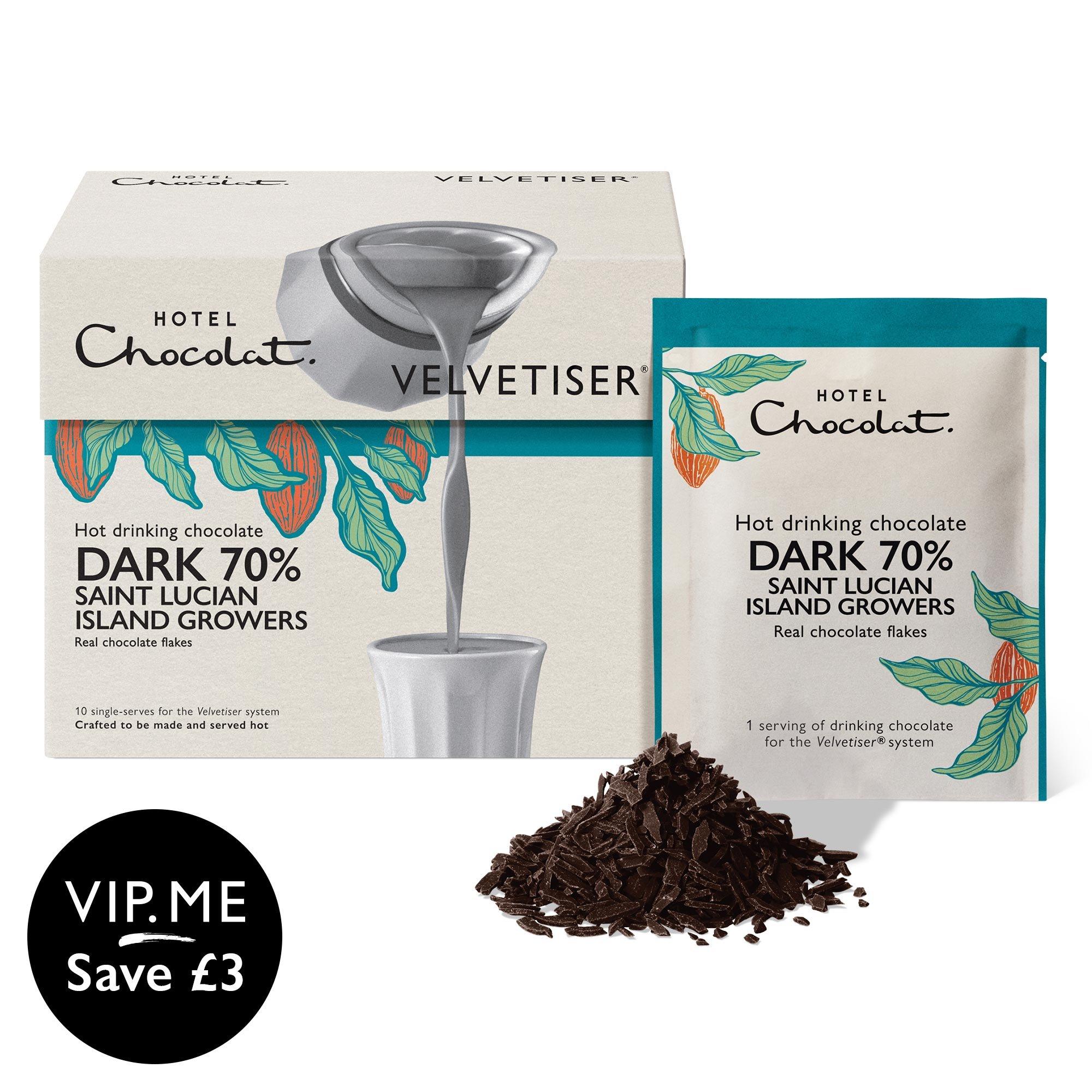 Dark 70% Saint Lucian Island Growers Hot Chocolate Sachets