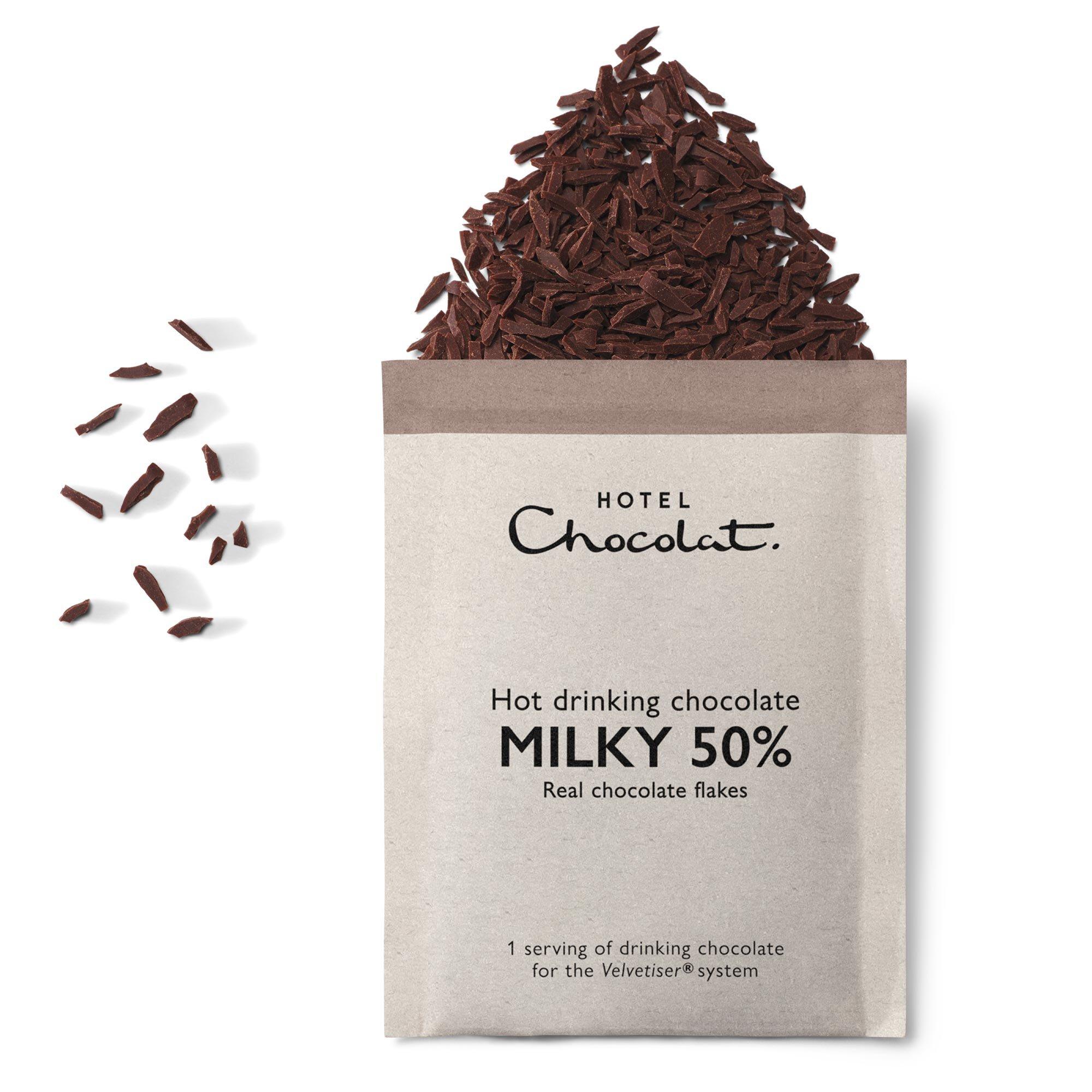5 Milky 50% Hot Drinking Chocolate Sachets 
