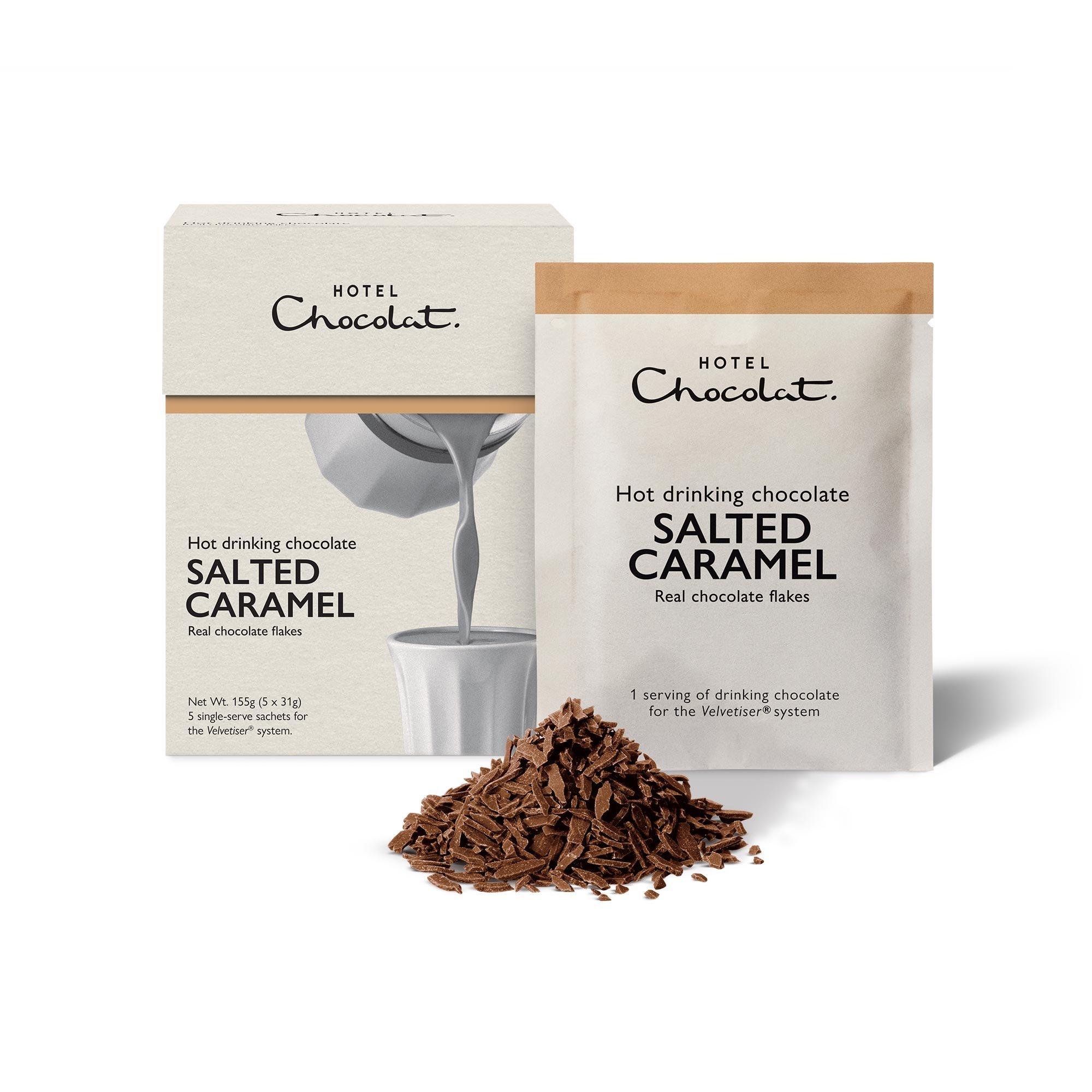 5 Salted Caramel Hot Drinking Chocolate Sachets