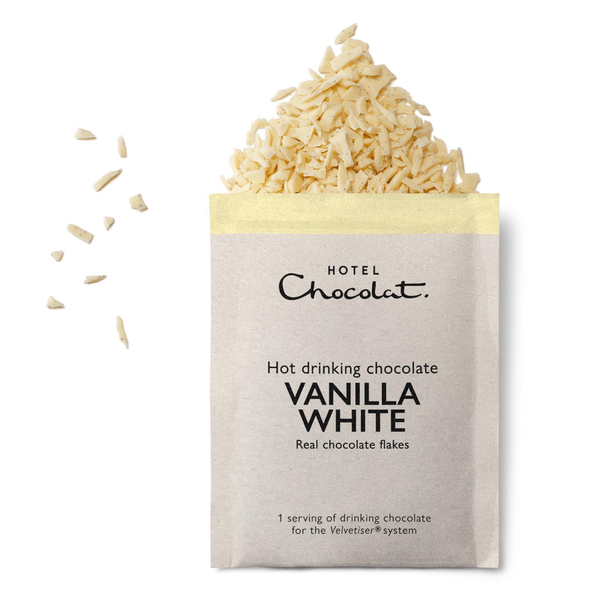 5 Vanilla-White Hot Drinking Chocolate Sachets 