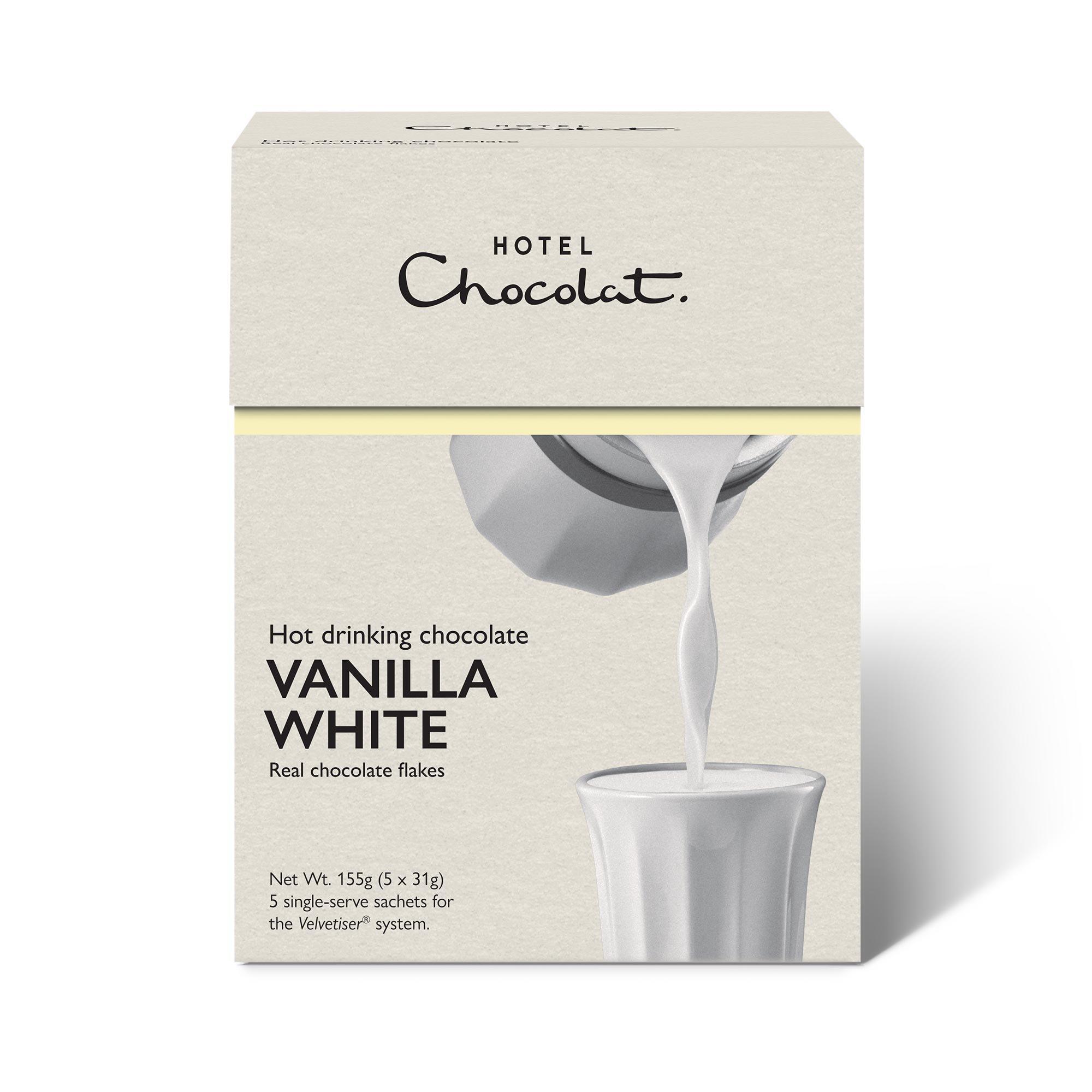 5 Vanilla-White Hot Drinking Chocolate Sachets 