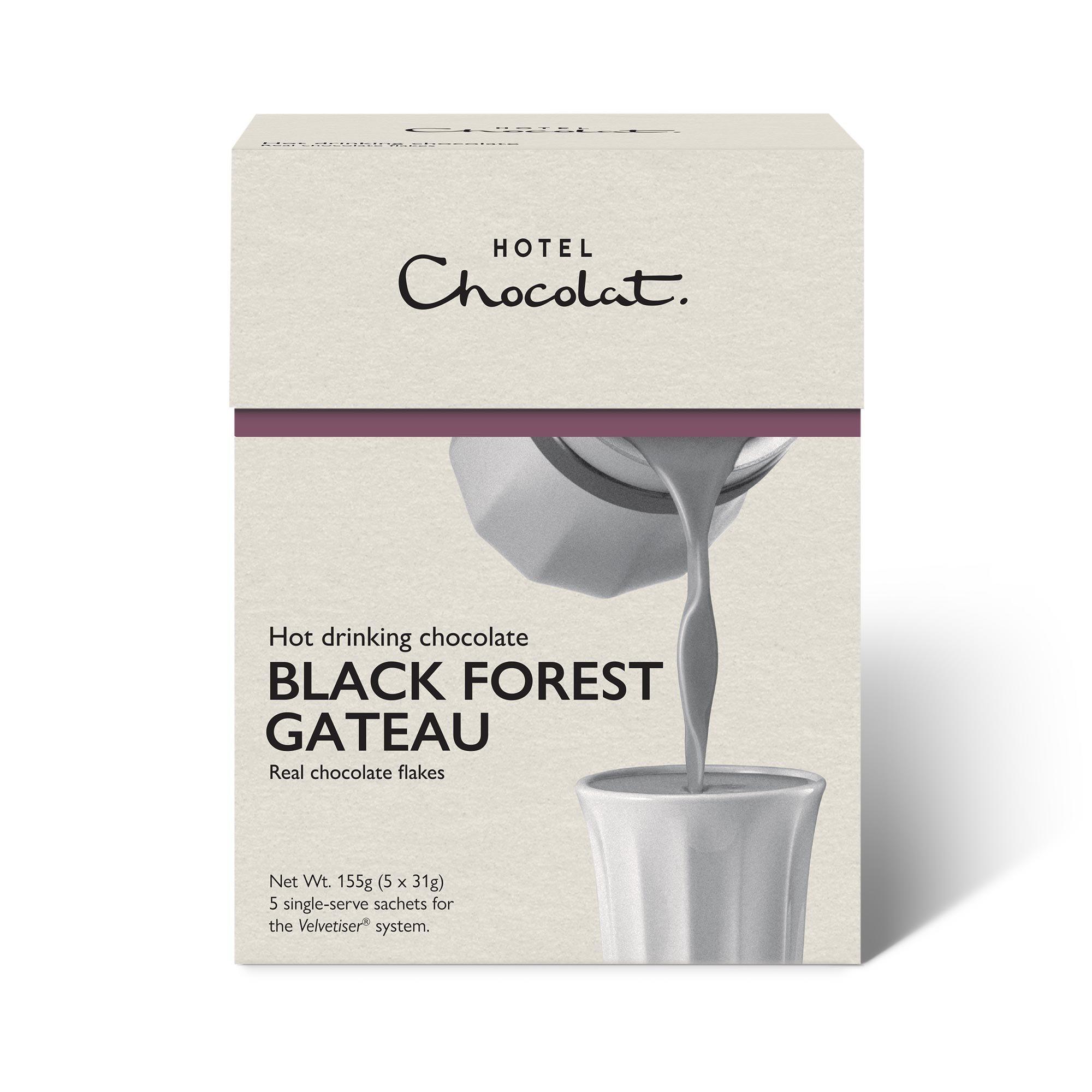 5 Black Forest Gateau Hot Drinking Chocolate Sachets 
