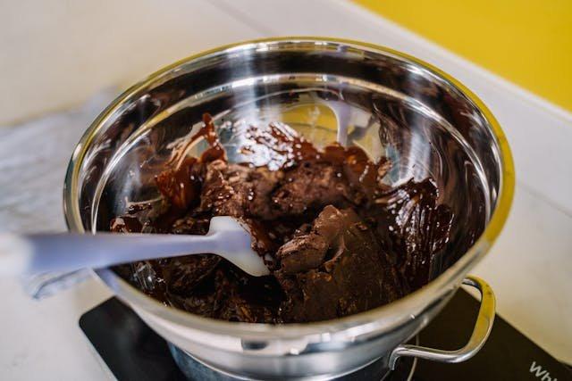 melting-chocolate-silver-bowl